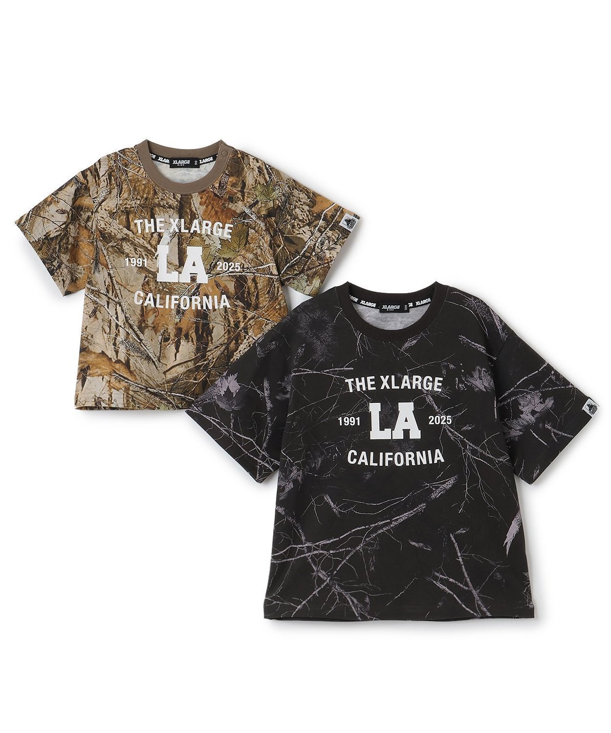 Футболка с коротким рукавом в камуфляжной расцветке "Дерево" XLARGE KIDS, Khaki — фото 3