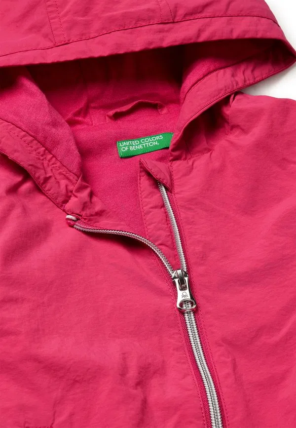 Легкая куртка-«защита от дождя». водонепроницаемая куртка United Colors Of Benetton, Red — фото 3