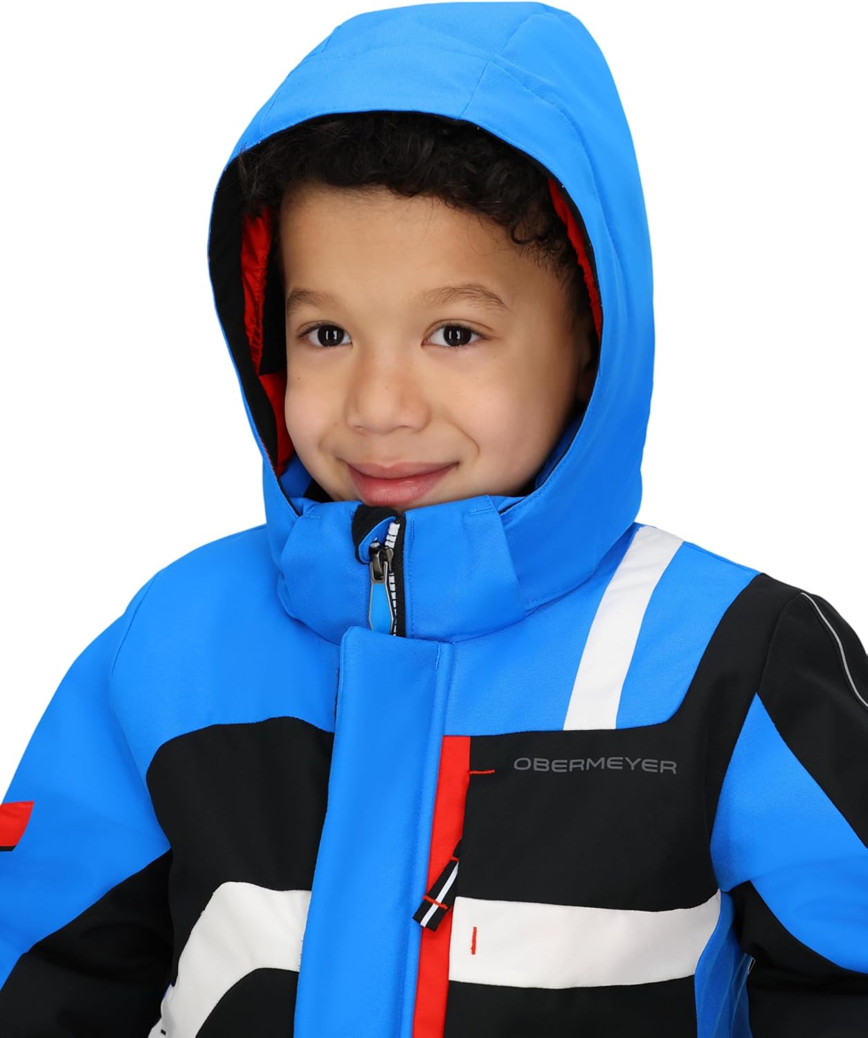 Лыжная куртка Obermeyer Boys Super G, утепленная и водонепроницаемая, с системой Kids I-Grow, Blue Vibes — фото 4