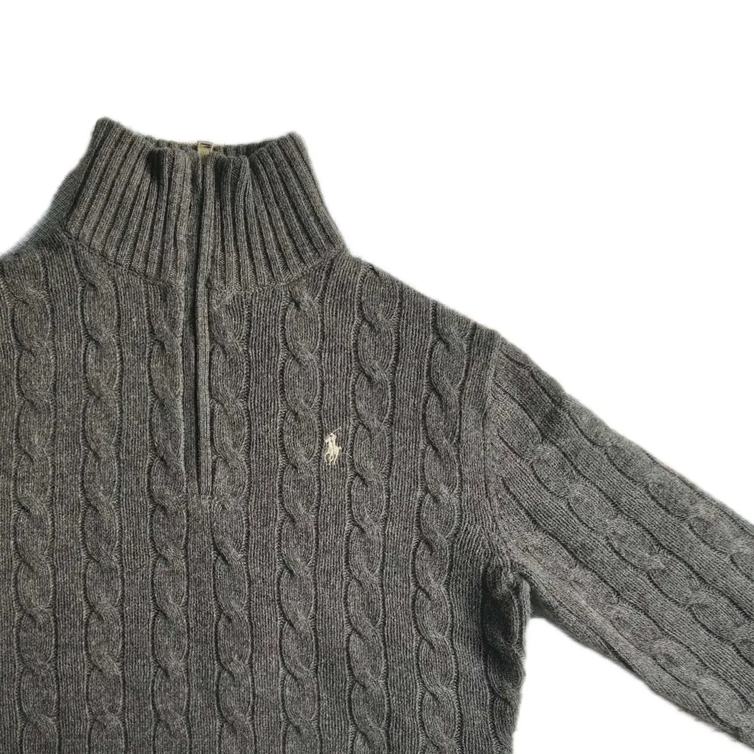 Свитер FW25 женский Polo Ralph Lauren, серый — фото 4