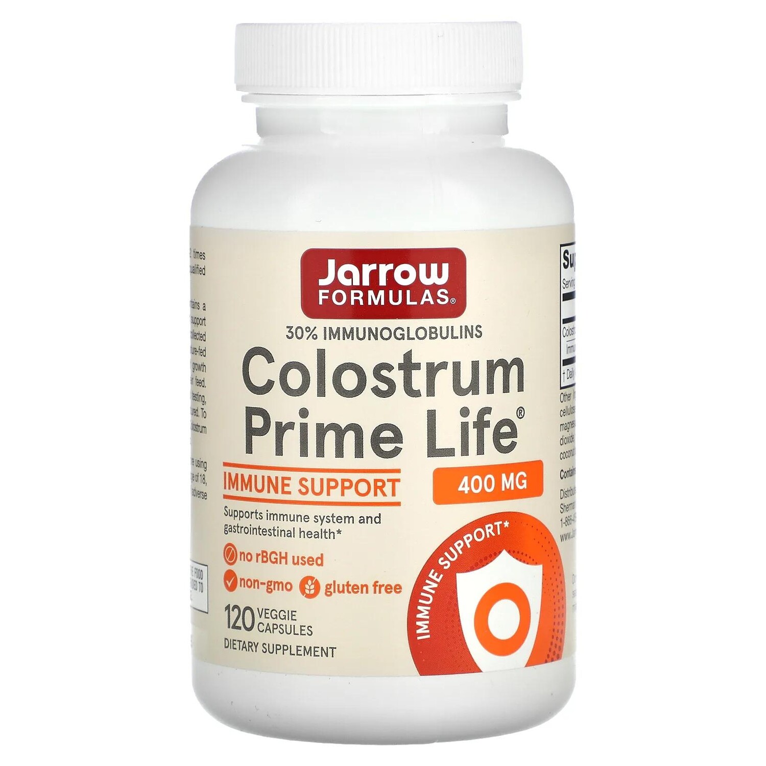 

Jarrow Formulas Молозиво Prime Life 500 мг 120 капсул