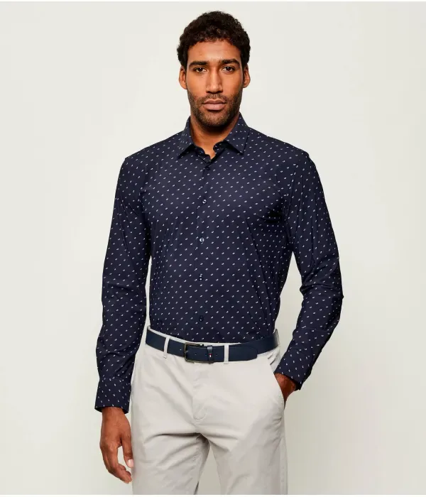 Футболка P-HANK-s-kent-C1 slim fit Boss, темно-синий