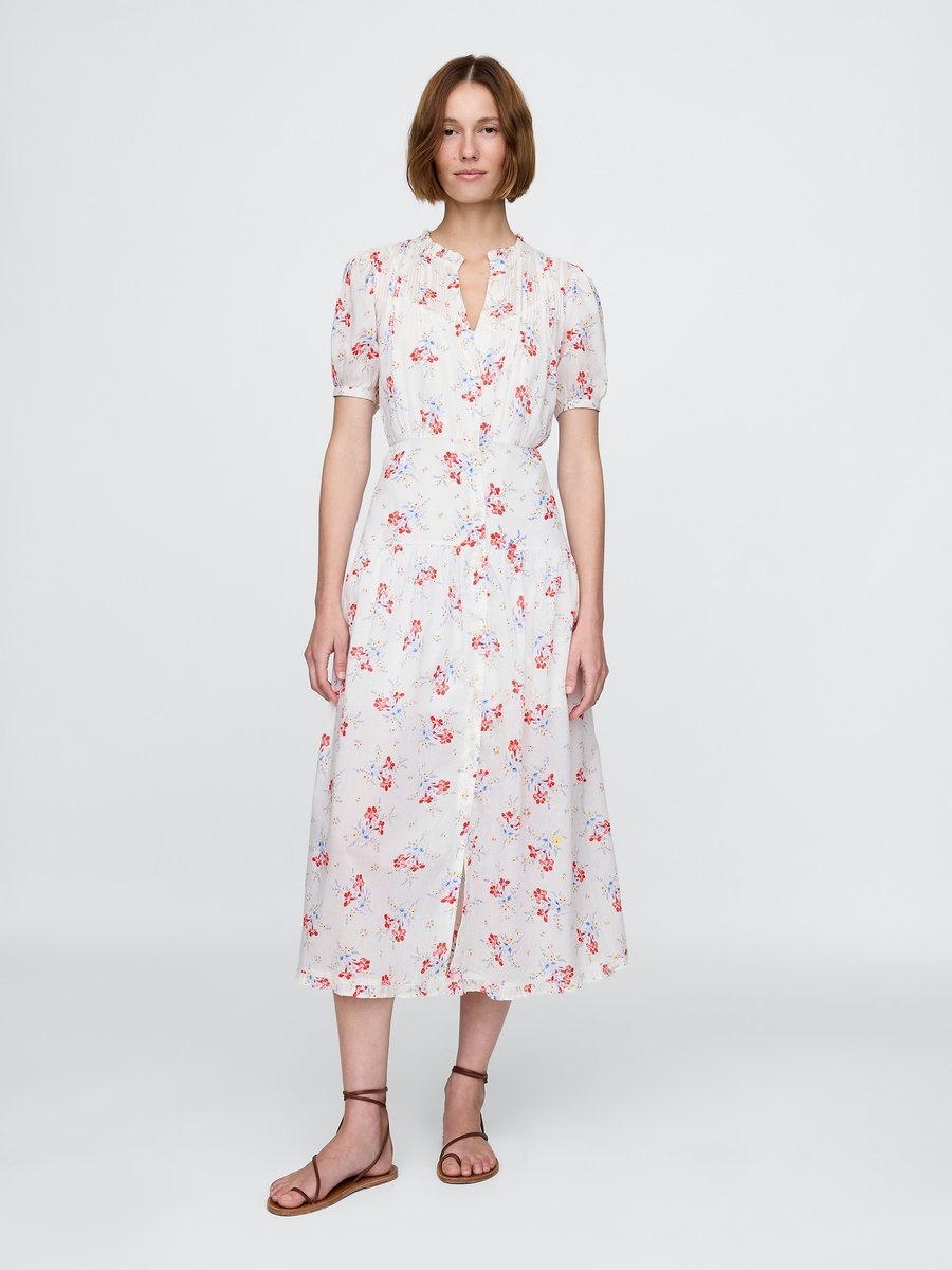 

Платье GAP GAP X DOEN SS FLORAL MAXI DRESS, New Off White/Off-White