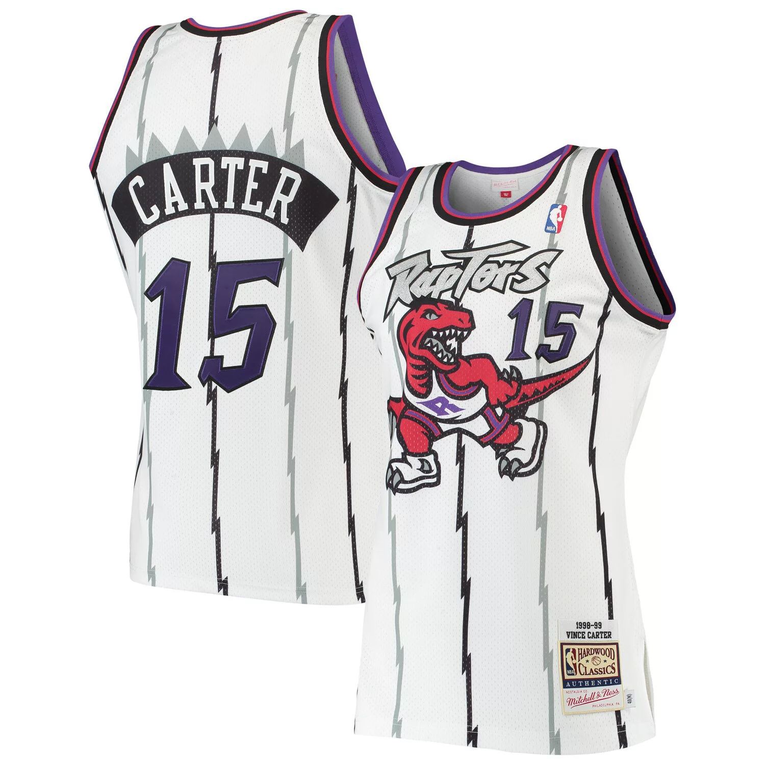 

Мужское аутентичное джерси белого цвета Mitchell & Ness Vince Carter Toronto Raptors Hardwood Classics 1998-99 гг., Белый, Мужское аутентичное джерси белого цвета Mitchell & Ness Vince Carter Toronto Raptors Hardwood Classics 1998-99 гг.