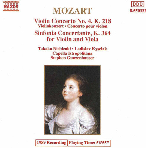 

CD диск Mozart / Gunzenhauser / Capella Istropolitana: Violin Concerto 4