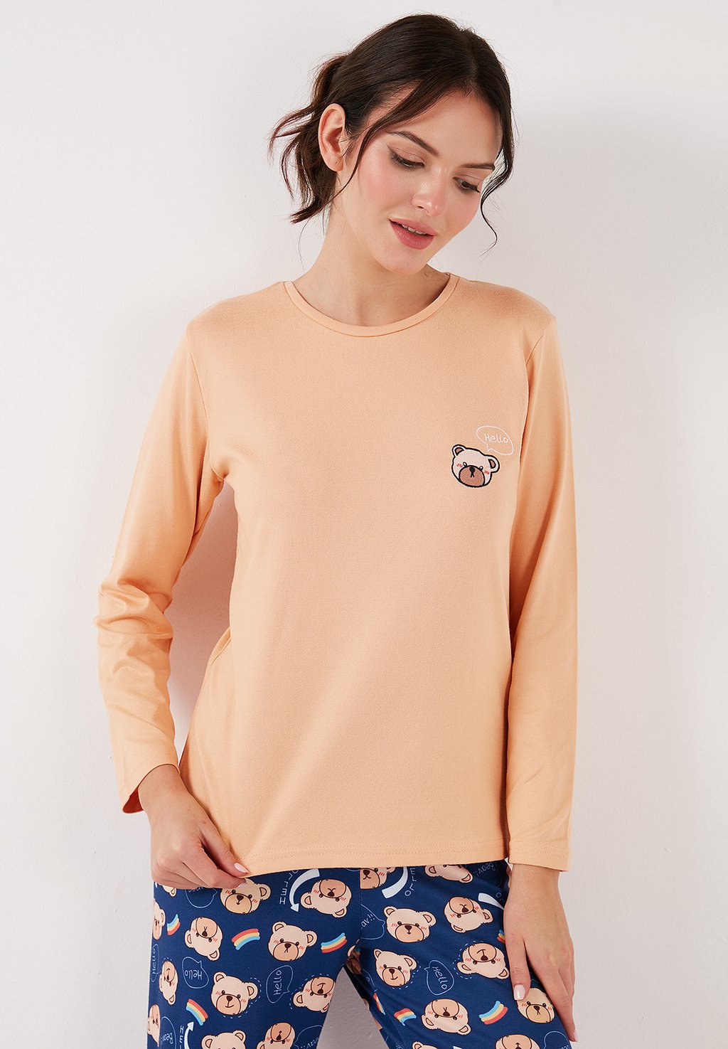 

Пижамный комплект SET REGULAR FIT LELA, абрикос