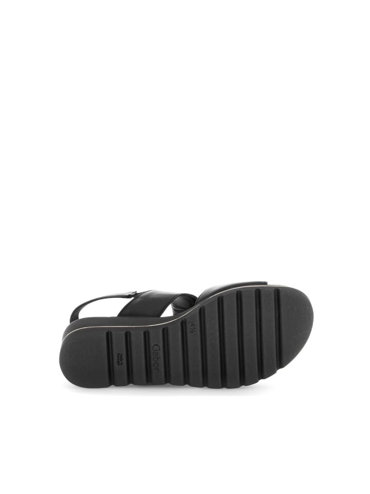 Классические босоножки Gabor Fashion Plateau Sandalen, черный — фото 4