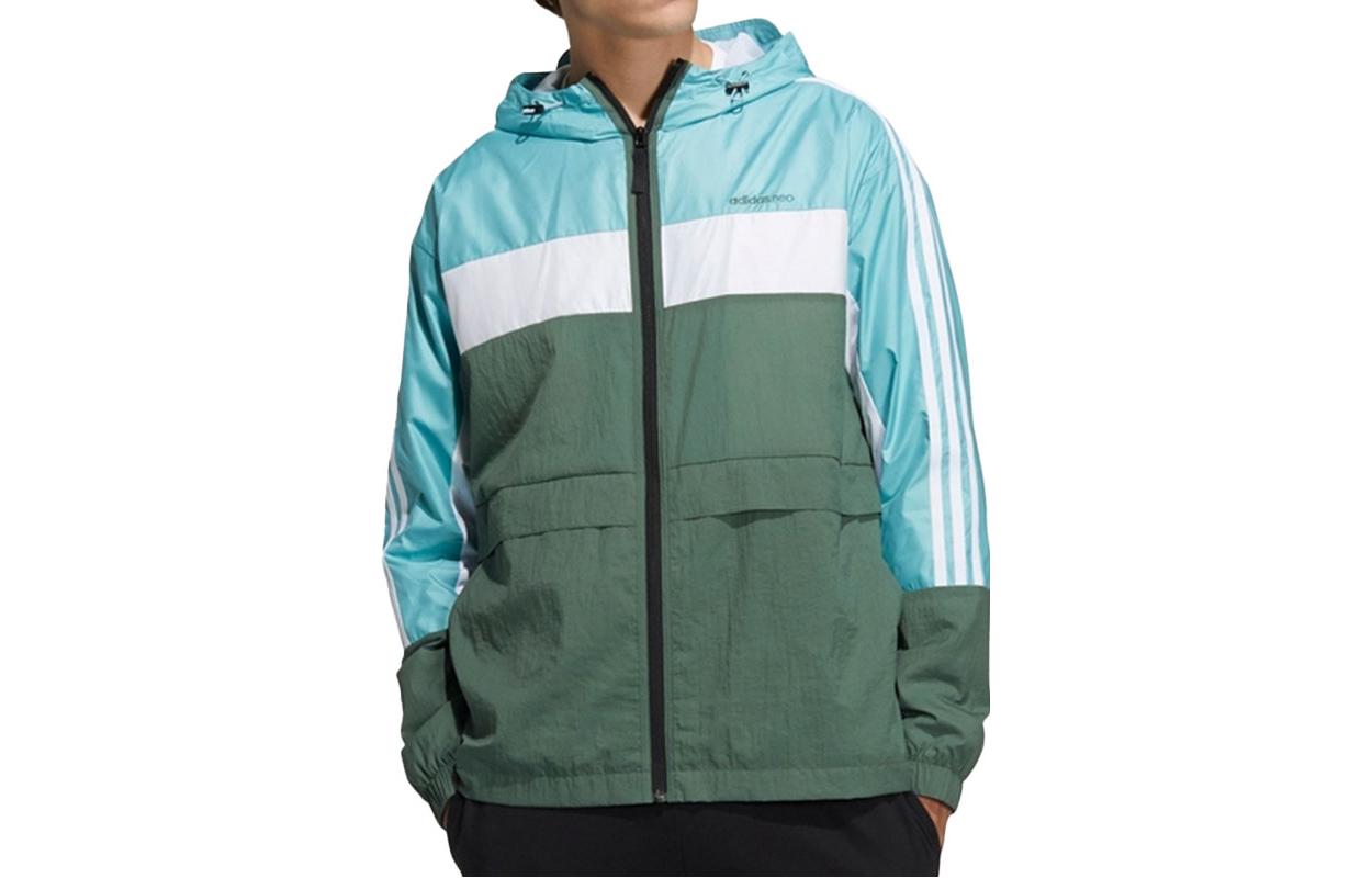 

Куртка мужская сине-зеленая Adidas Neo