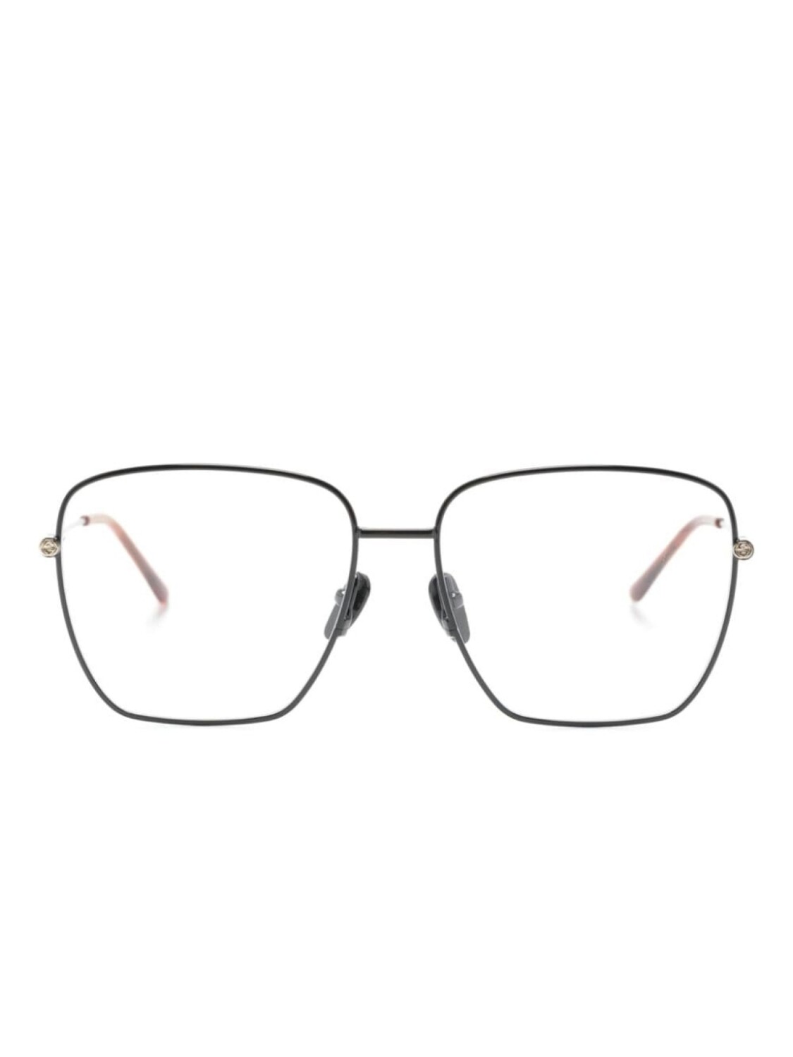 

Gucci Eyewear массивные очки GG1414O с логотипом Interlocking G, черный