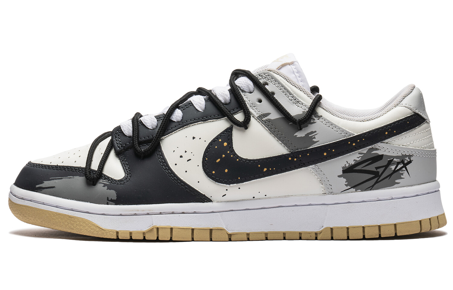 

Кроссовки Nike Dunk Skateboarding Shoes Men Low-top Brown/White, коричневый