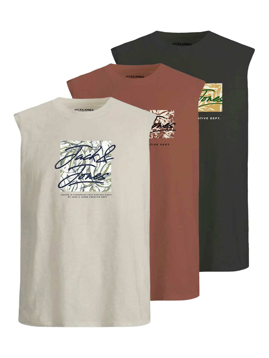 

Рубашка JACK & JONES JORSPLIT, цвет Brown/Black/White/Wool white