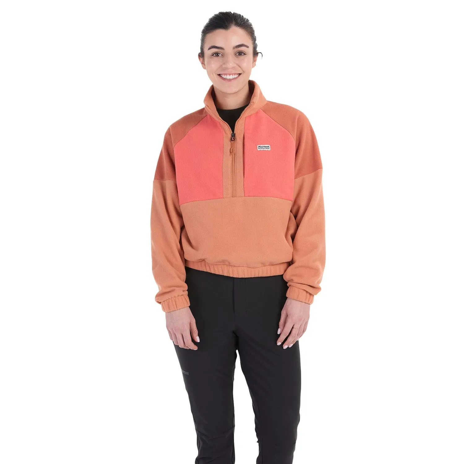 

Ретро свитер с полузастежкой Marmot, Sunburn/Grapefruit/Auburn