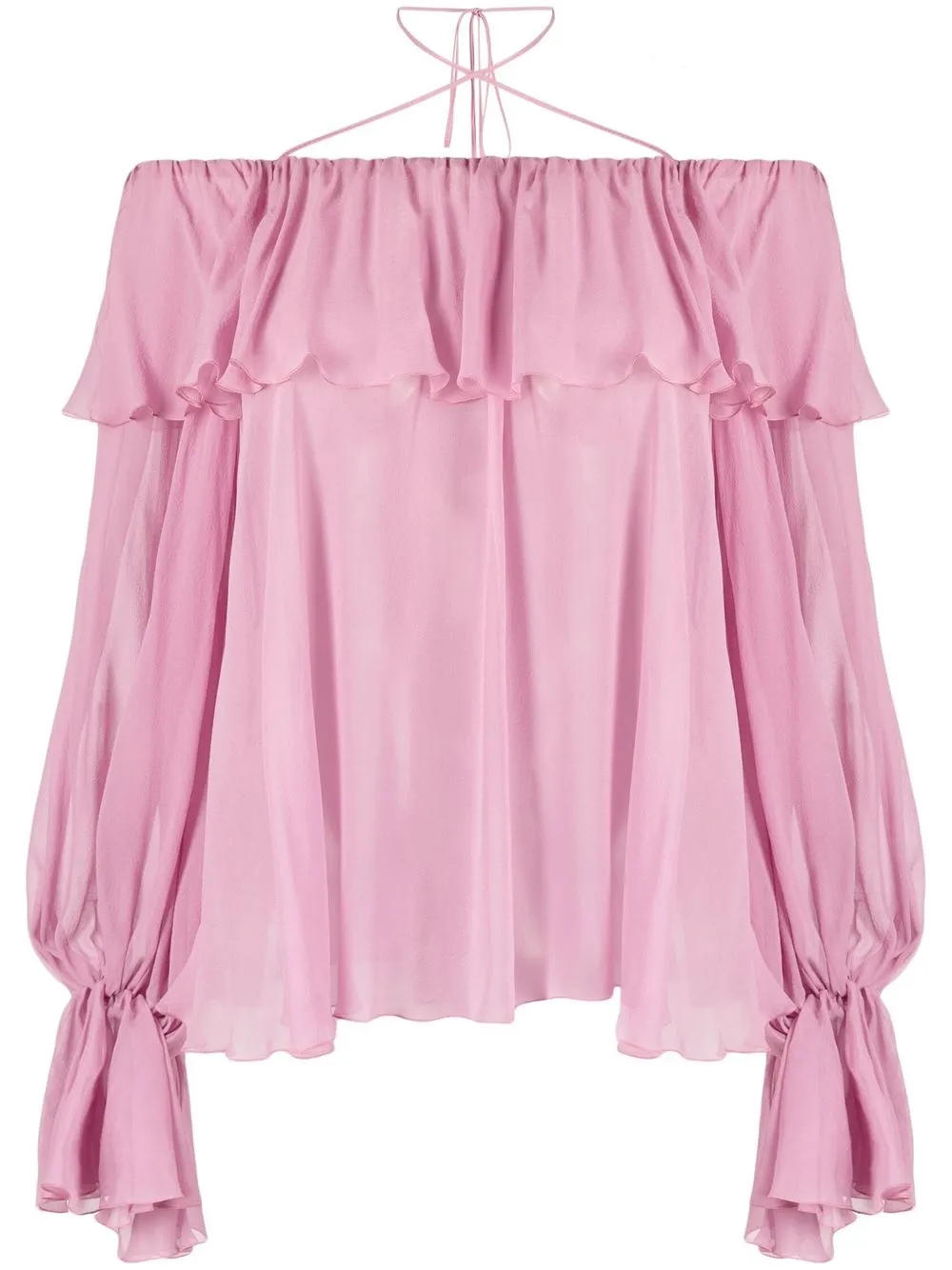 

Блузка с оборками BLUMARINE, розовый