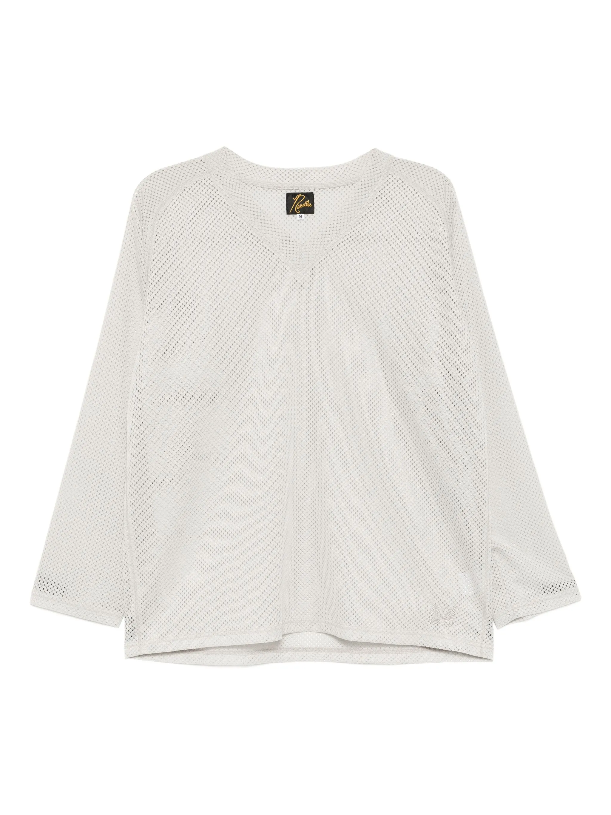 

Кружевной топ с V-образным вырезом Needles, серый