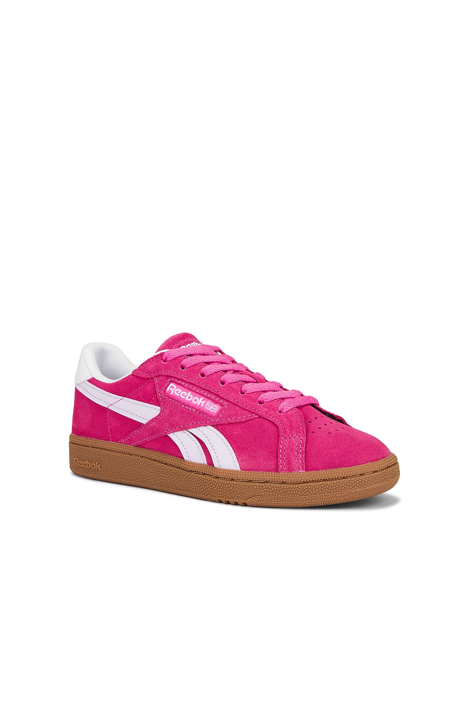 Кроссовки Reebok Club C Grounds UK, true pink, digital gleam & gum — фото 2