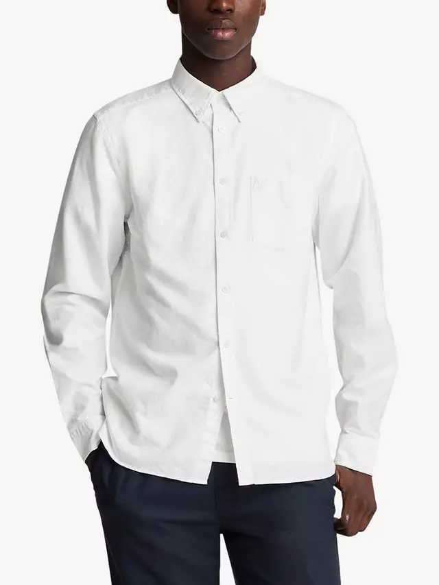 

Рубашка Lyle & Scott Tonal Eagle Oxford, белый