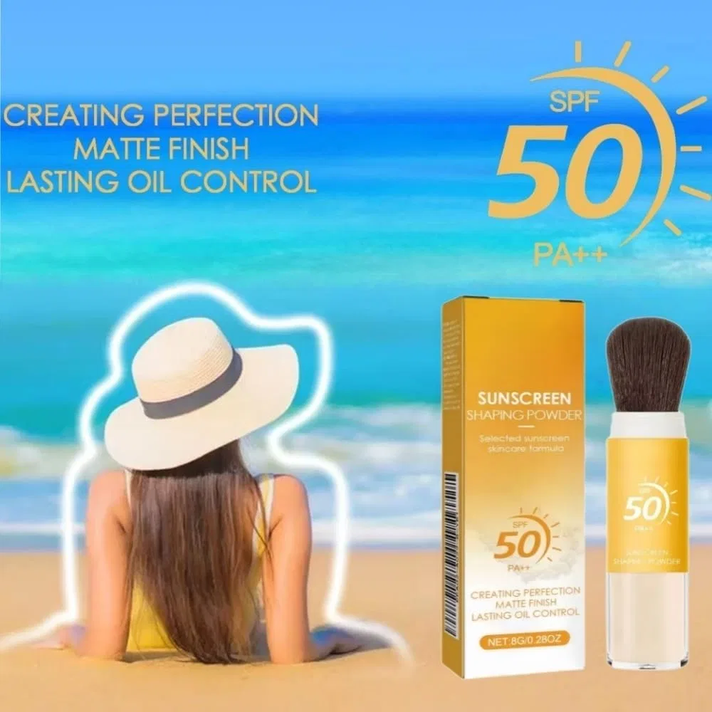 Солнцезащитная пудра SPF 50 PA++ для фиксации макияжа Hoselec 8 г — фото 2