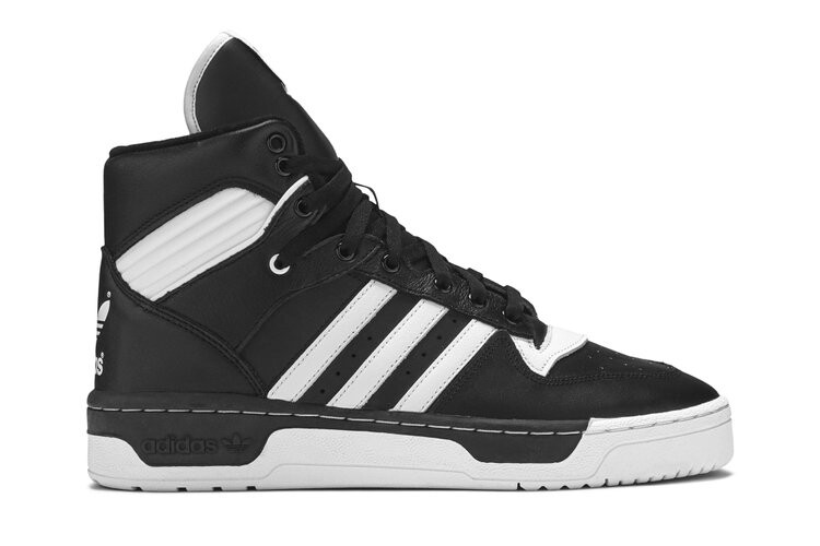 

Кроссовки Adidas Rivalry Hi 'Black White', черный