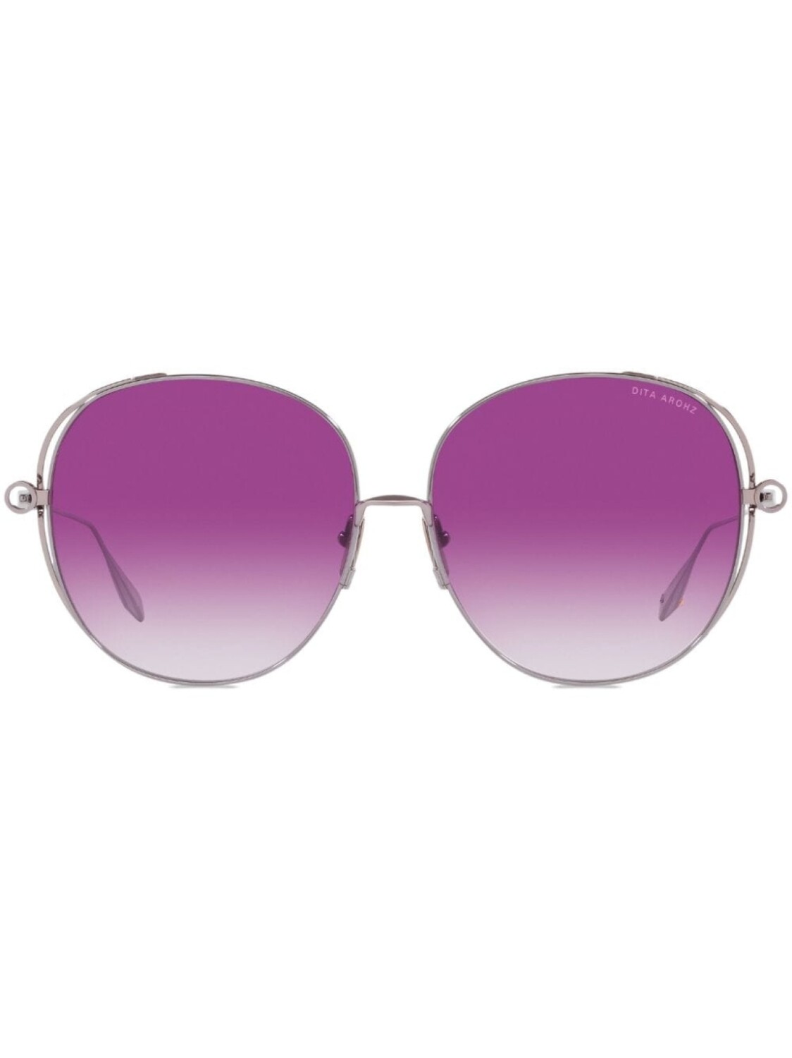 

Dita Eyewear солнцезащитные очки Arohz в круглой оправе, серебристый