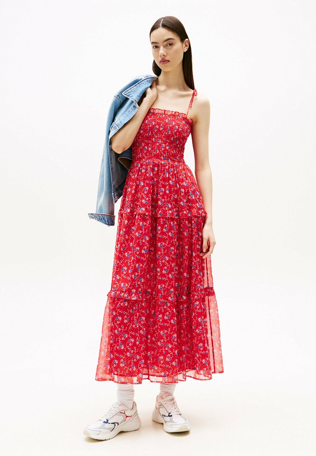 

Платье макси Tommy Jeans, красный