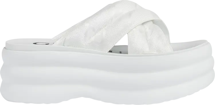 

Кроссовки Gucci Wmns GG Platform Slide 'White', белый