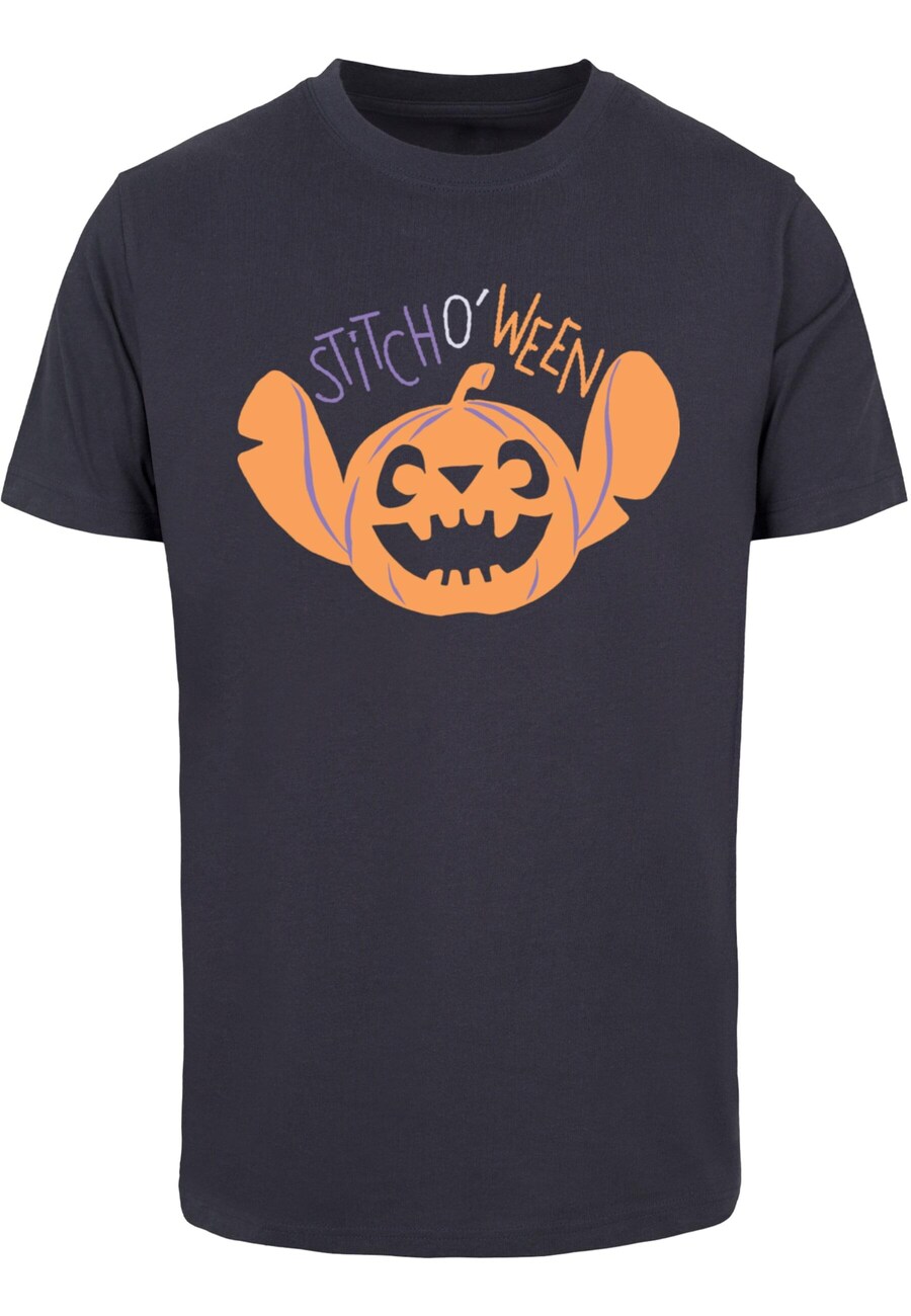 

Классическая футболка ABSOLUTE CULT Shirt Disney Lilo & Stitch - Halloween Stitch O Ween, темно-синий