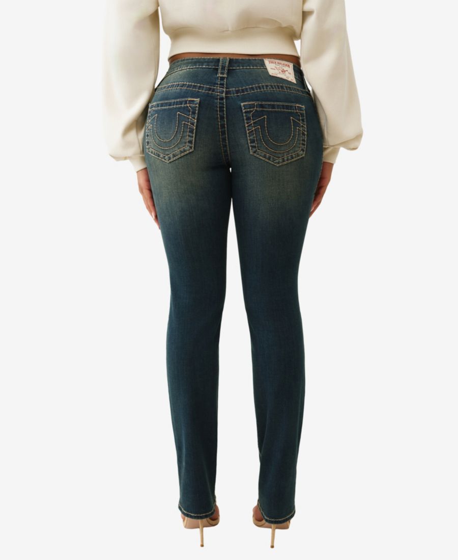 Женские джинсы Billie Mid Rise Straight Big T True Religion, Pine Blossom — фото 3
