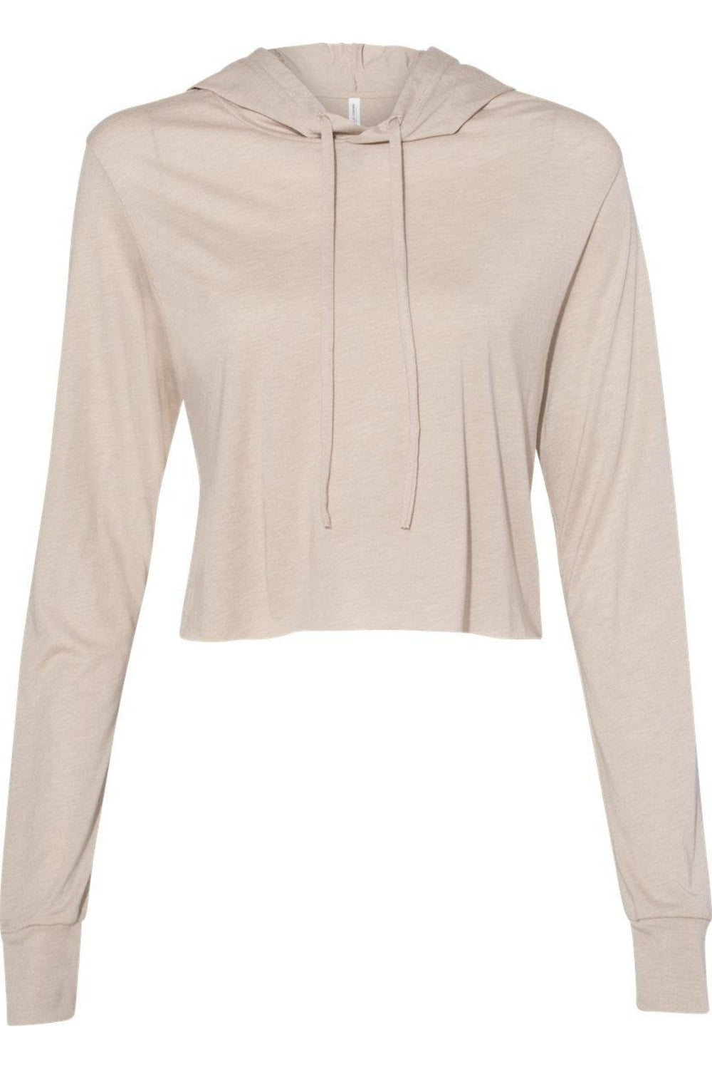 

BELLA + CANVAS Женская укороченная толстовка с длинным рукавом Triblend, цвет tan triblend