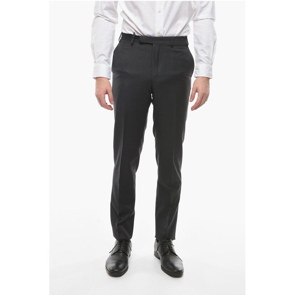

Брюки средней посадки из натуральной шерсти Corneliani, Gray