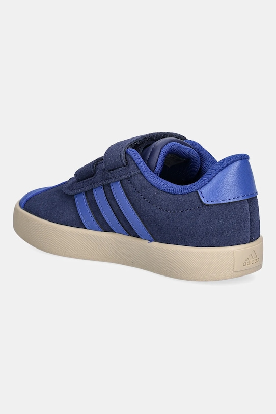 Детские замшевые кроссовки VL COURT 3.0 Adidas, темно-синий — фото 3