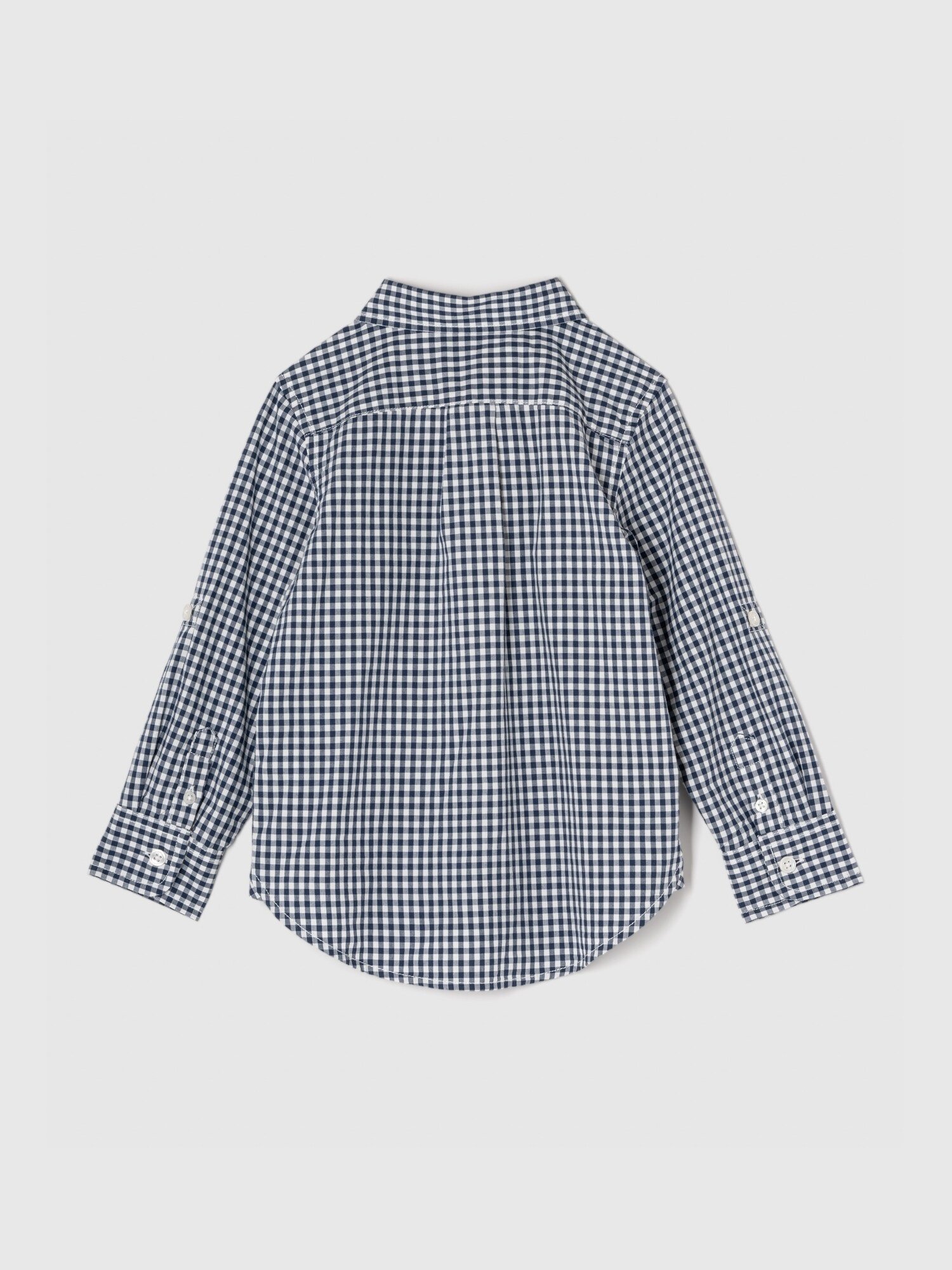 (К) Рубашка из поплина (для малышей) GAP, NAVY GINGHAM