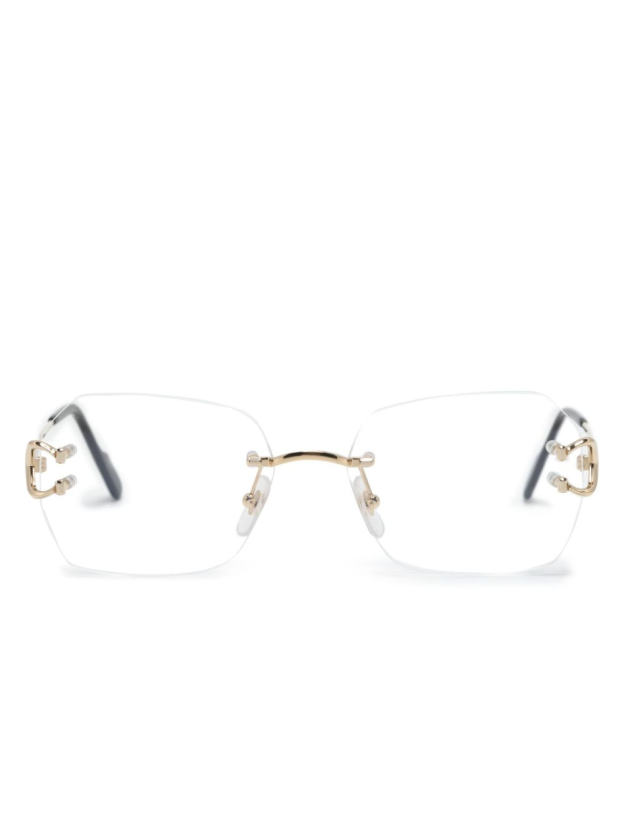 

Очки с квадратными линзами Cartier Eyewear, золотой