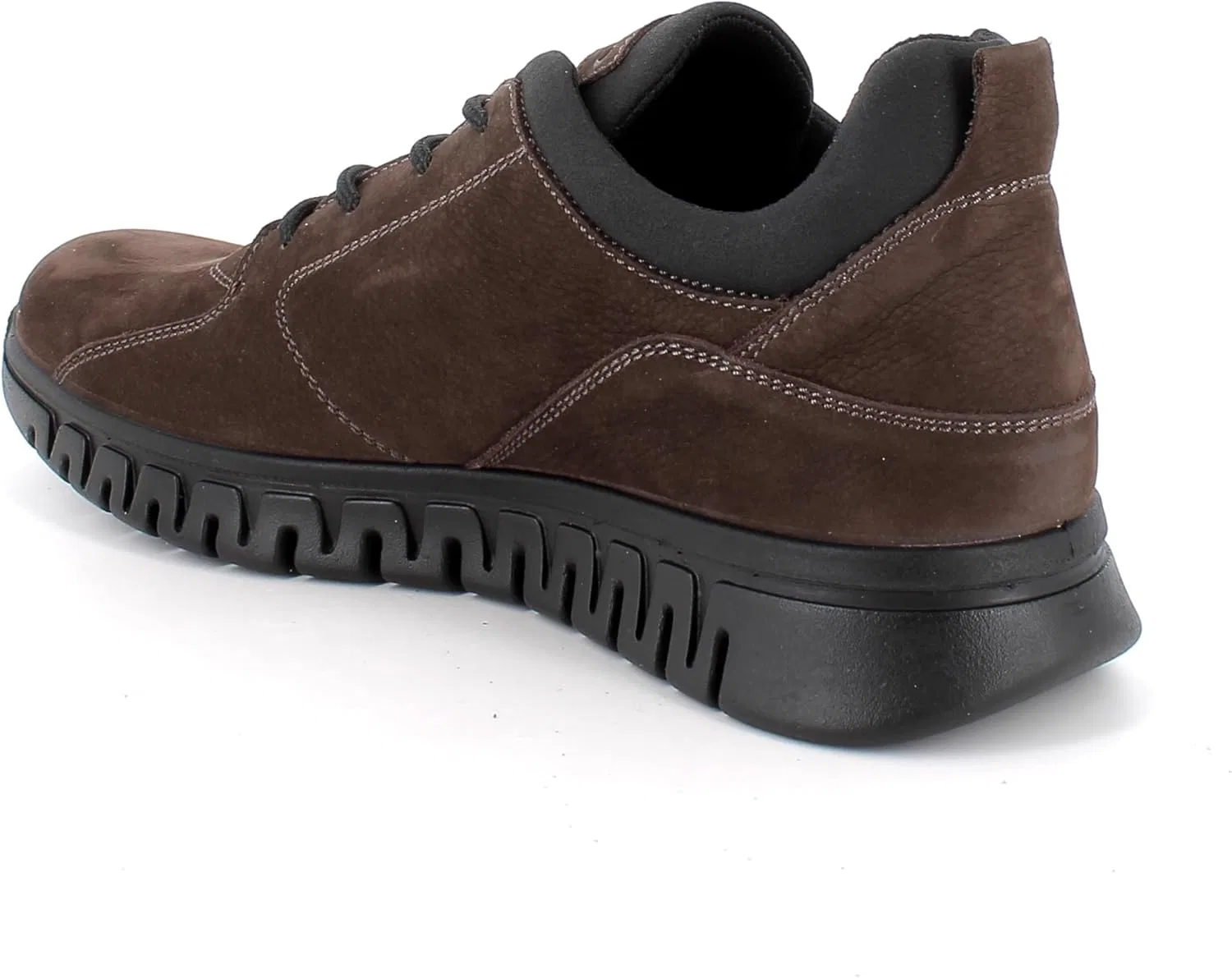 Мужские кроссовки IGI&Co 8619122 коричневого цвета с шнурками, нубук и Gore-Tex — фото 3