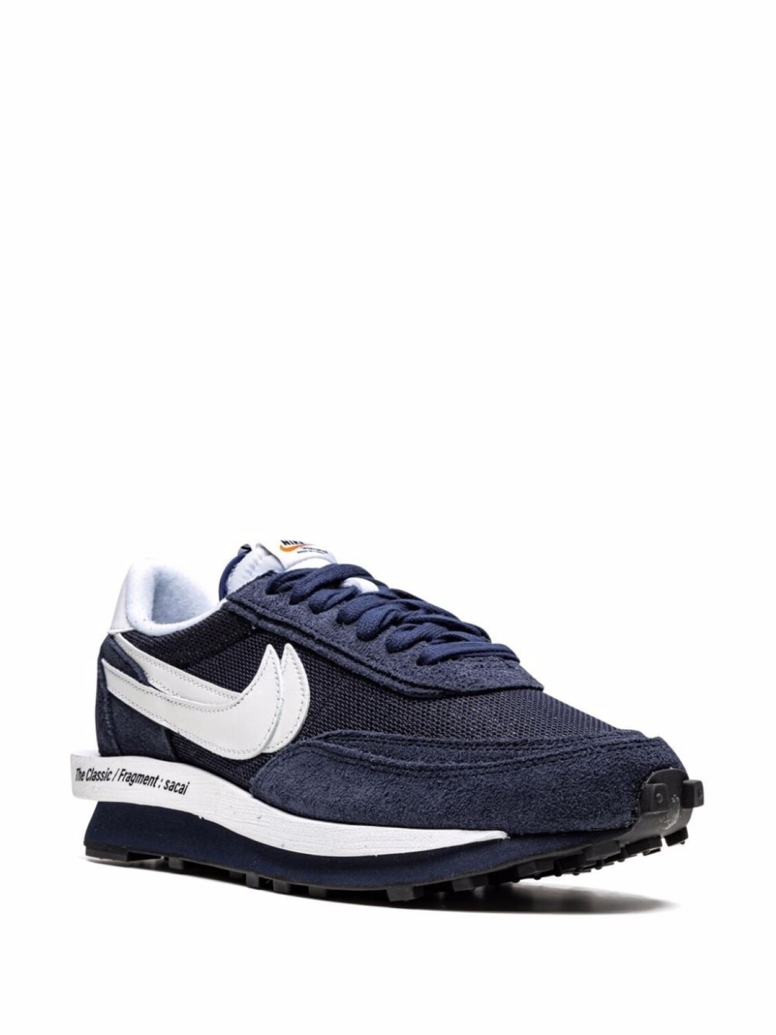 Кроссовки Nike х Sacai х Fragment LDWaffle, темно-синий/белый — фото 2