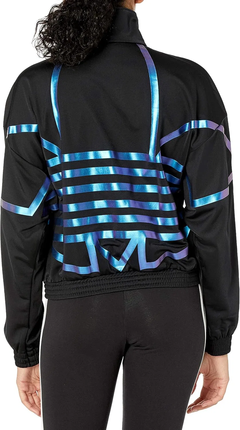 Толстовка с полной застёжкой-молнией, adidas Originals, чёрный/Team Royal Blue — фото 2