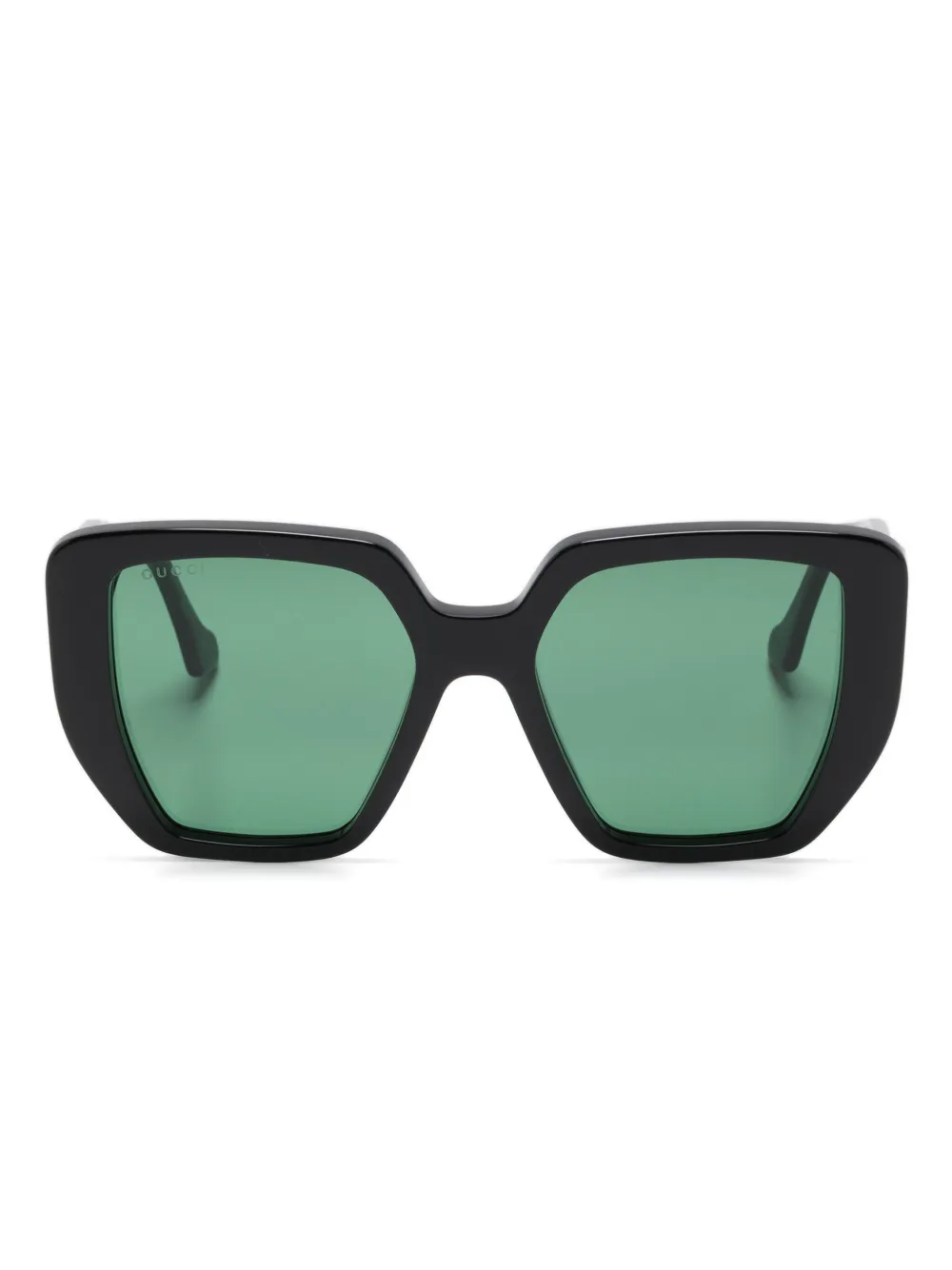 

Солнцезащитные очки в массивной оправе Gucci Eyewear, черный