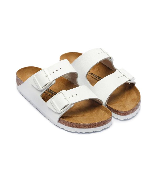 Сандалии женские Birkenstock из натуральной кожи, белый — фото 3