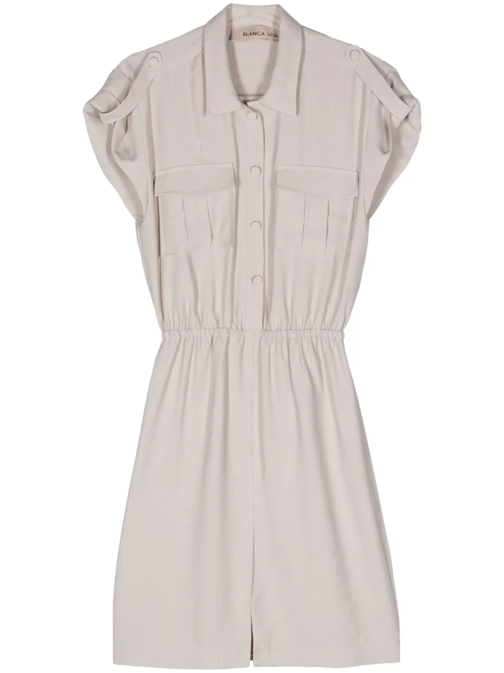 

Платье-рубашка Afelandra с эластичным поясом Blanca Vita, нейтральный