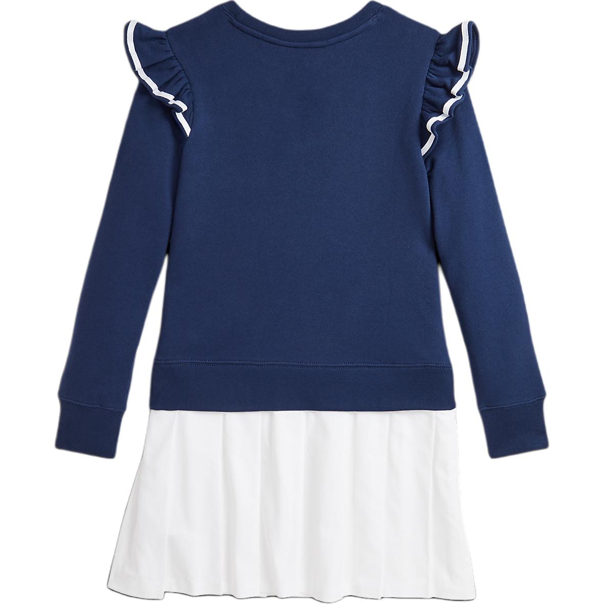 Polo Ralph Lauren Платье Woven Skirt Terry Dress Blue Kids' — фото 4