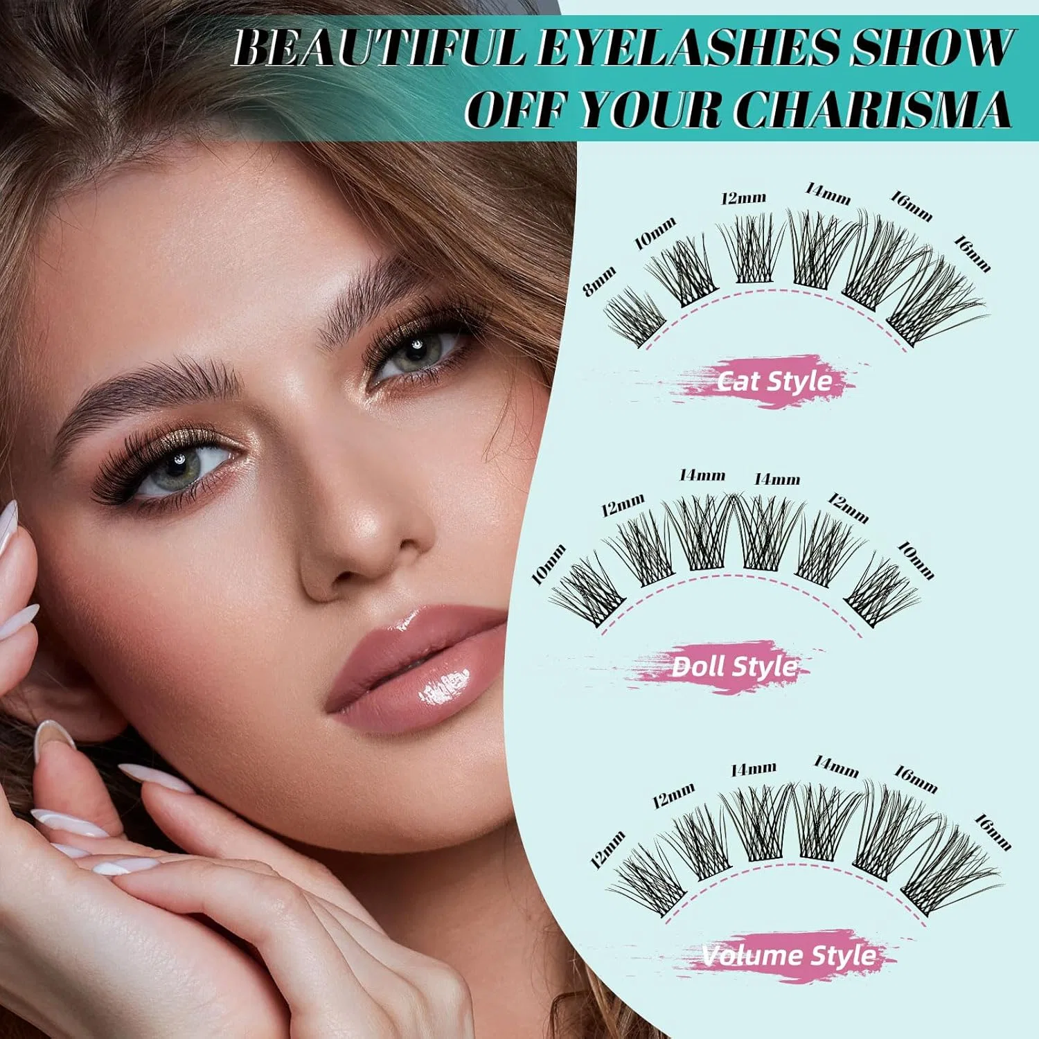 Набор для наращивания ресниц DIY Amzgirl Lash, 144-Sunrise(Xp-05)Kit — фото 4