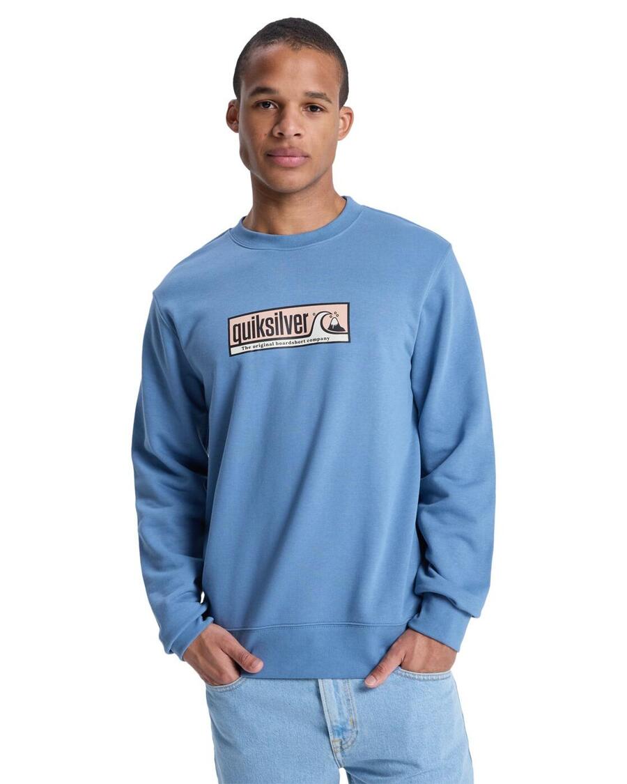 

QUIKSILVER Толстовка с круглым вырезом GRAPHIC Blue Men