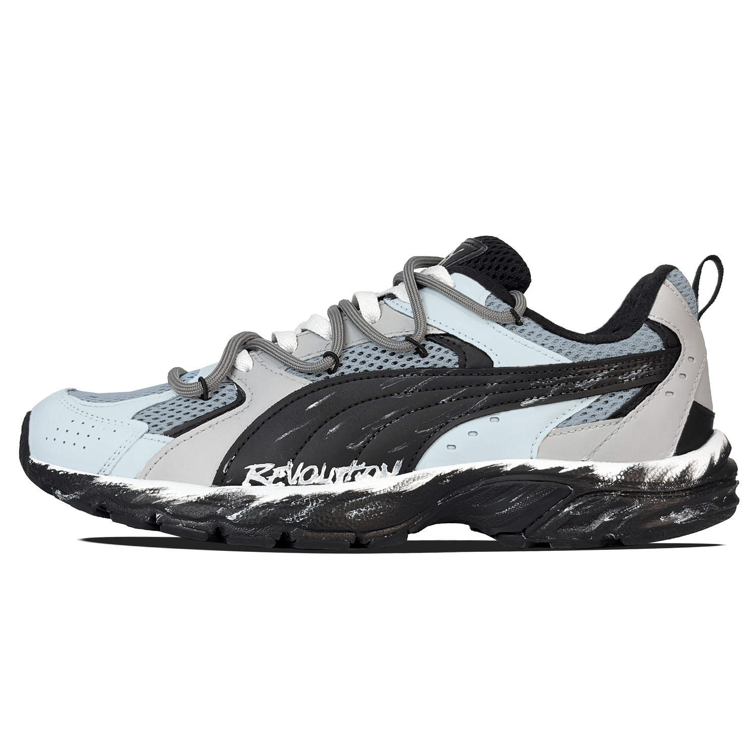 

Milenio устойчивые к истиранию дышащие низкие кроссовки унисекс PUMA, серо-голубой