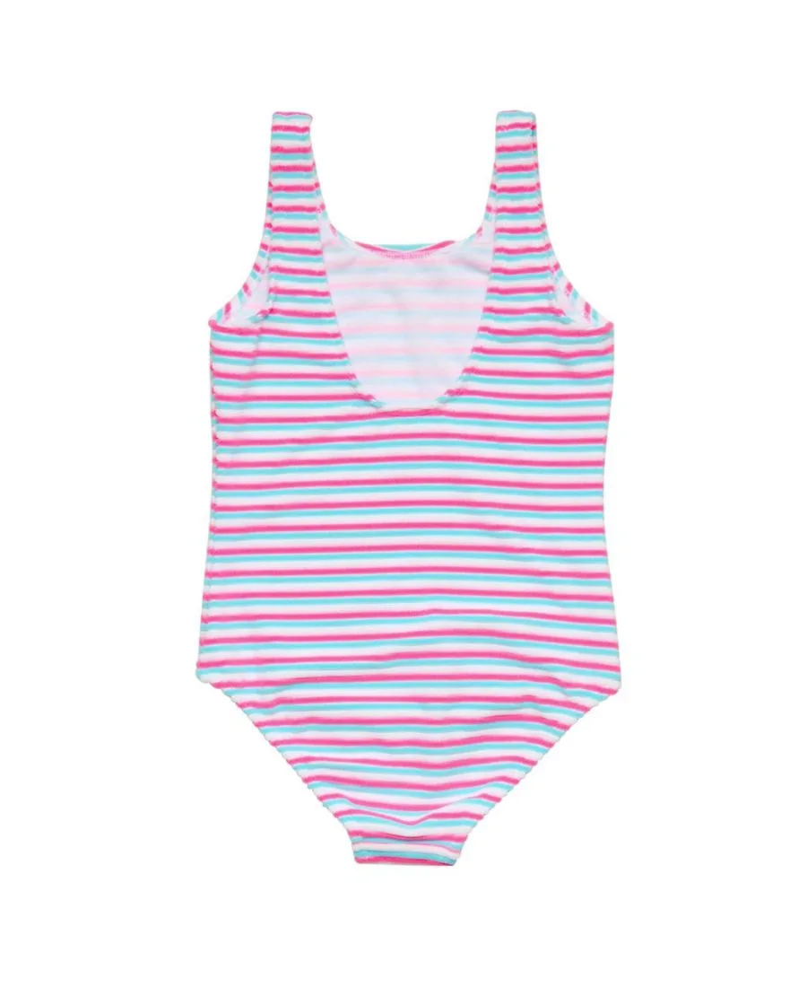 Купальник Big Girls Sorbet Stripe Teen Scoop Snapper Rock, розовый — фото 2