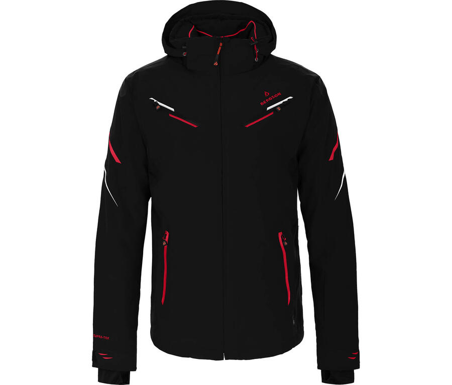 

BERGSON Мужская утепленная горнолыжная куртка, водонепроницаемая (20000 мм), черная