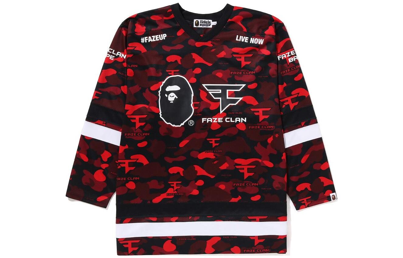 

Толстовка X FaZe Clan унисекс красная A Bathing Ape, красный