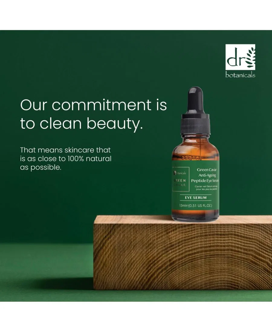 Сыворотка для глаз с пептидами против старения и экстрактом икры, 15 мл Dr. Botanicals, белый — фото 2