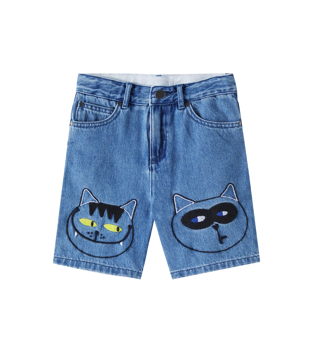 

Джинсовые шорты с принтом Stella McCartney Kids, Teal