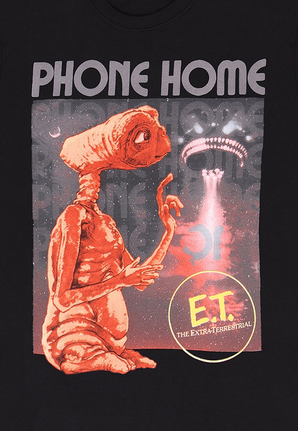 

Футболка с принтом ET PHONE HOME Henry Tiger, черный