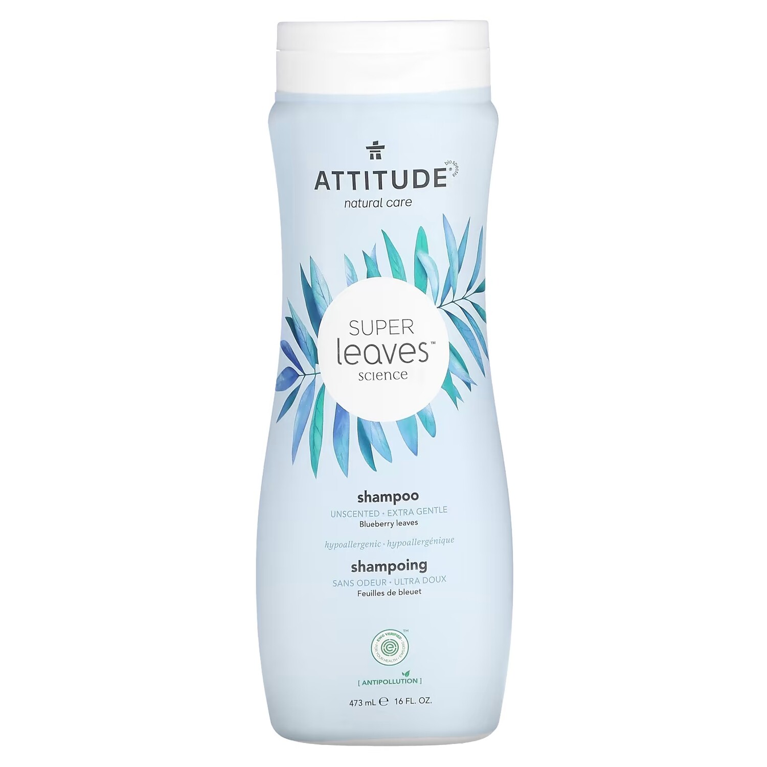 

Шампунь Attitude Super Leaves Science без запаха, 473 мл