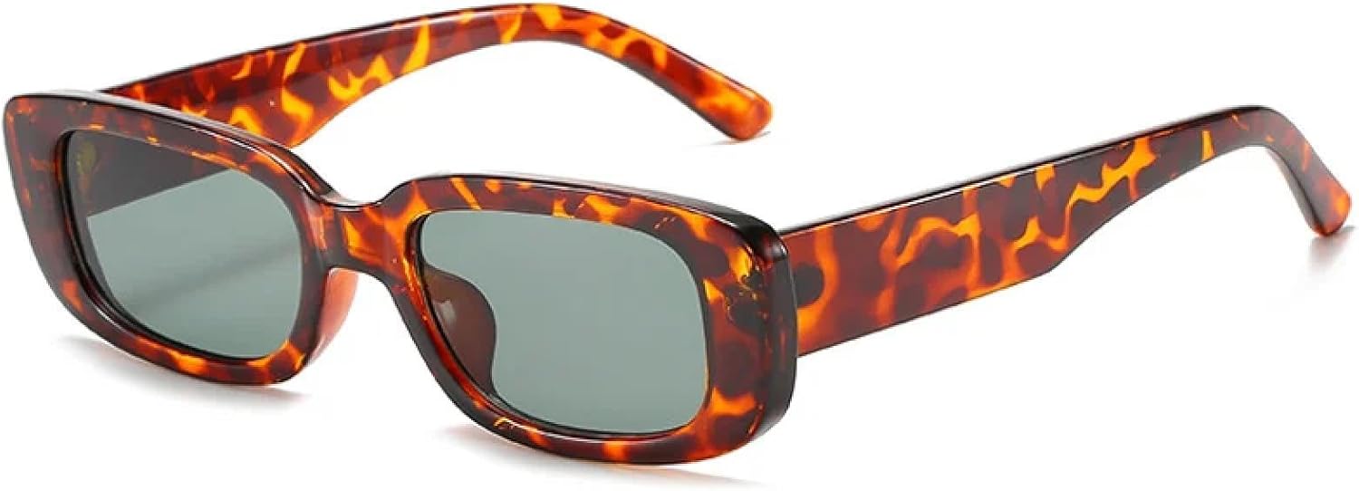 

Женские солнцезащитные очки маленького размера в пластиковой оправе с градиентным линзовым покрытием. Модные женские очки с защитой от УФ-излучения UV400 TVTBBVV, C8leopard-green